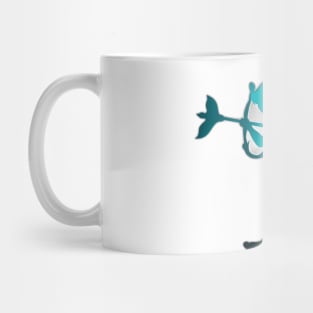 Enchanted Cupid Silhouette T-Shirt Design No. 687 Mug